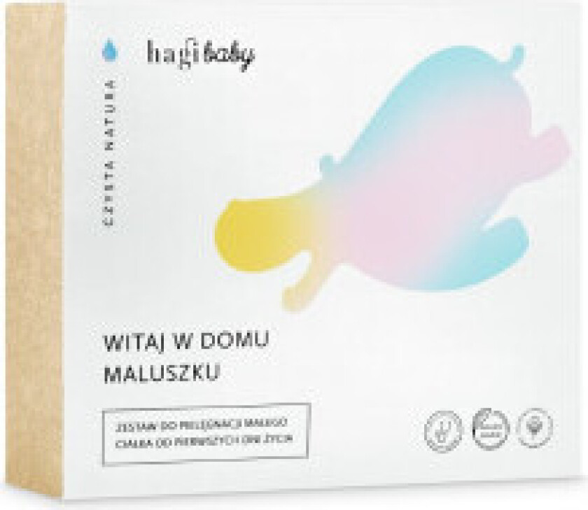HAGI SET Baby Welcome to Home Baby diaper cream 50ml + body oil 150ml + face and body cream 50ml + soap 100g + body and hair gel