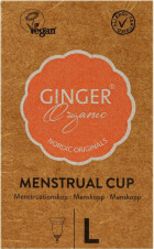 Ginger Organic Menstrual Cup menstrual cup L