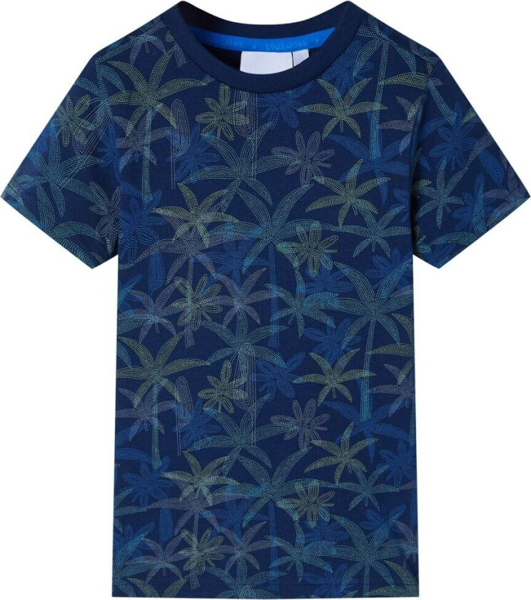 T-skjorte for barn marineblå 128