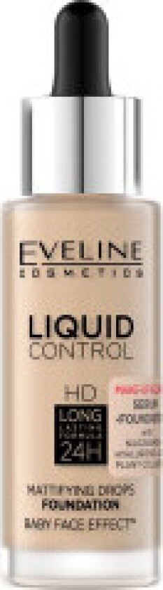 Liquid Control HD Long Lasting Formula 24H face foundation with dropper 015 Light Vanilla 32ml
