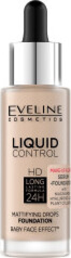 Liquid Control HD Long Lasting Formula 24H face foundation with dropper 010 Light Beige 32ml
