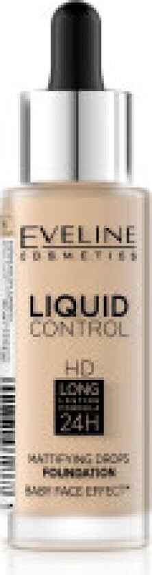 Liquid Control HD Long Lasting Formula 24H face foundation with dropper 015 Light Vanilla 32ml