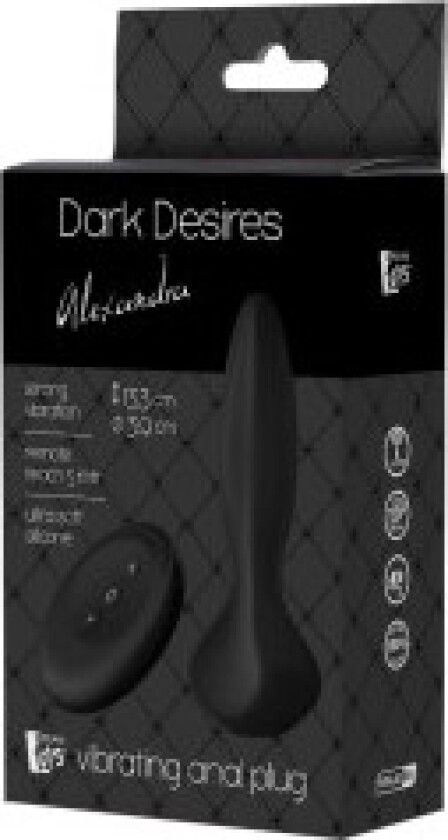 Toys Dark Desires Alexandra vibrating anal plug