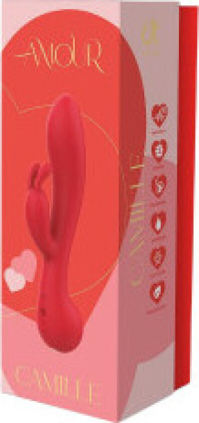 Dream Toys Amour Rabbit Vibe Camille bunny vibrator Red