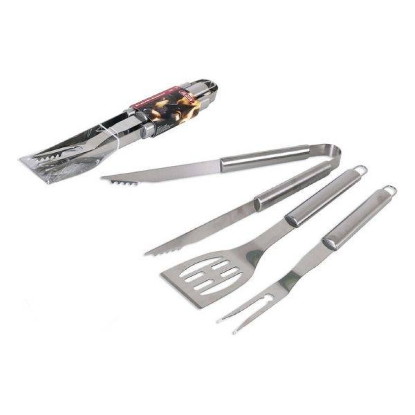 Grillredskaper Algon (3 Pcs) Sølv