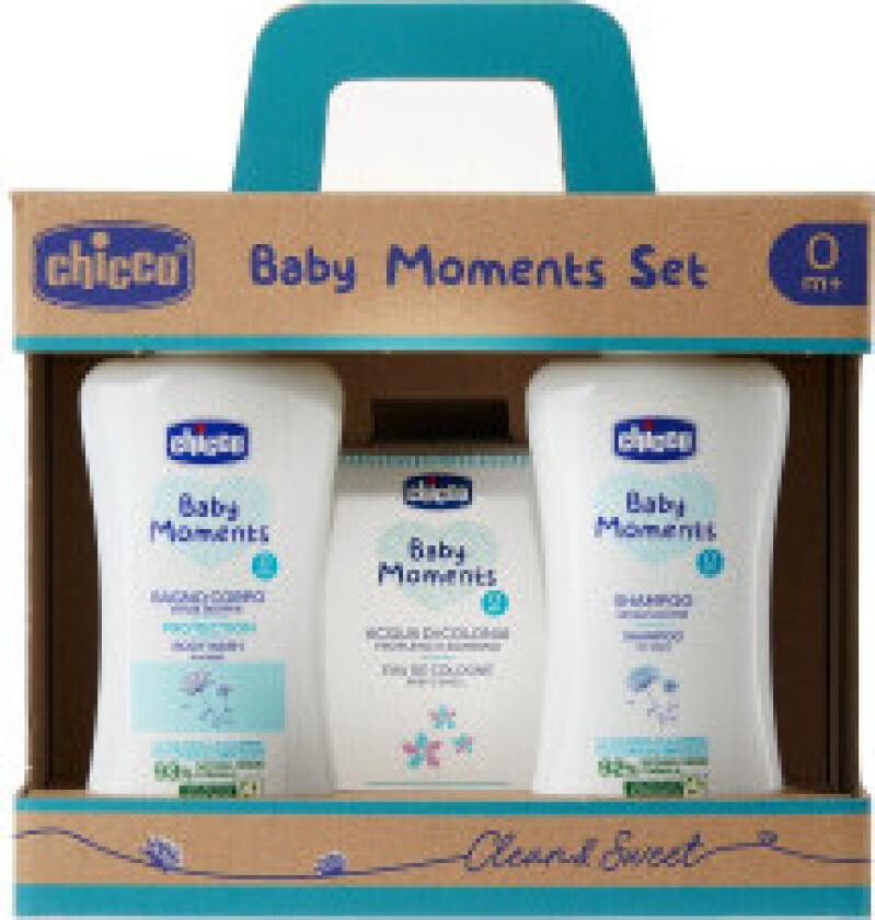 Bilde av Baby Moments set bath liquid 200ml + shampoo 200ml + diaper rash cream 100ml