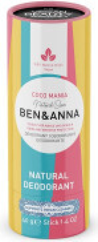 Ben&Anna Natural Soda Deodorant natural deodorant based on soda cardboard stick Persian Lime 40g