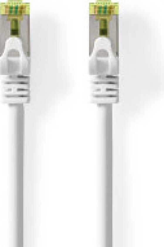 CAT7 nettverkskabel | S/FTP | RJ45 Han | RJ45 Han | 15.0 m | Snagless | Rund | LSZH | Hvit | Label