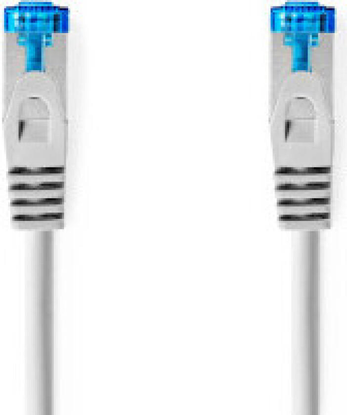 CAT6a nettverkskabel | S/FTP | RJ45 Han | RJ45 Han | 20.0 m | Snagless | Rund | LSZH | Grå | Label