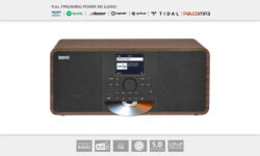 DABMAN i205 CD Hybrid Stereo Radio DAB+ / FM / Internett / Bluetooth i treutseende