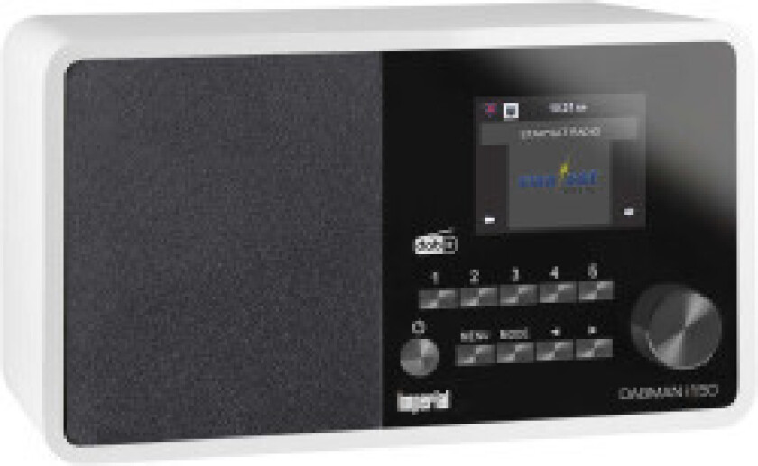 DABMAN i150 Compact Hybrid Radio for Internett / DAB+ / FM Hvit