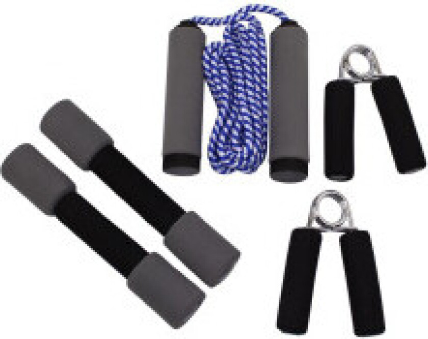 Treningssett for hjemmetrening: manualer, hoppetau og håndgrep