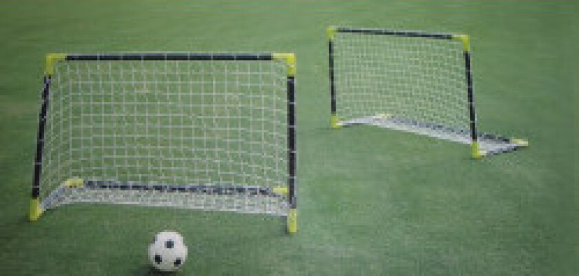 Fotballmål for spill og trening - 2 PVC-mål, 91x61x45 cm