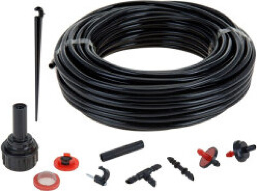 Vanningssystem med dryppslange og tilbehør - 71 deler