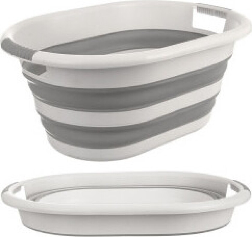 Sammenleggbar silikon sammenleggbar skittentøyskurv - campingvennlig og slitesterk