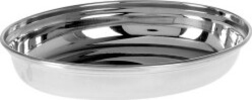 Oval Deep Steel serveringsfat 25,5x18 cm