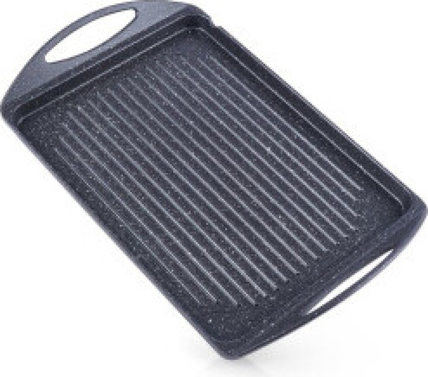 Rektangulær Granitt Grillplate: Non-stick, 33x26 cm, Induksjon
