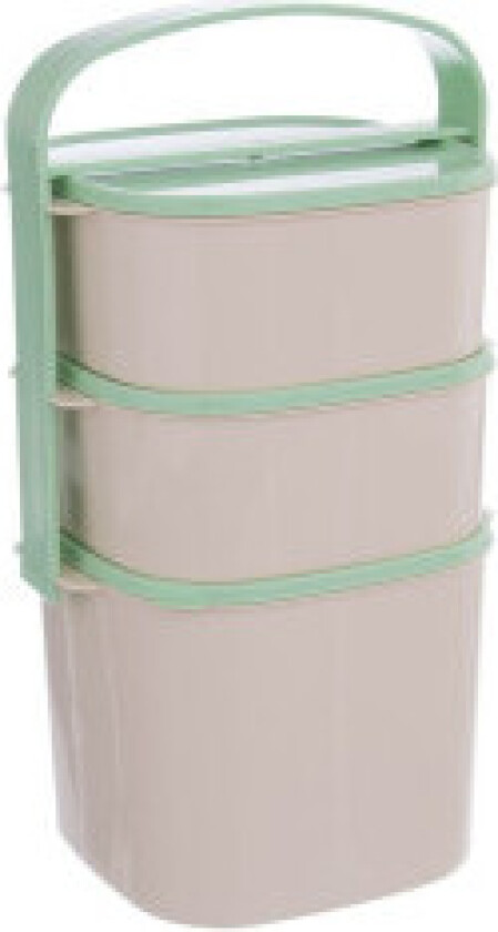 Matboks for transport: 2x 1,15L beholdere med lokk