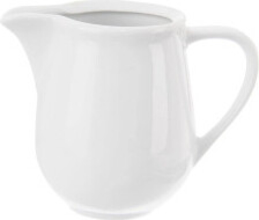 Praktisk og elegant melkekanne i porselen