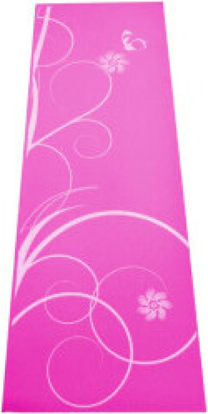 Myk rosa yogamatte for trening - sklisikker og lett