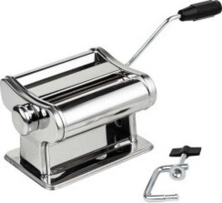 Praktisk pastamaskin: 7 tykkelser, rustfritt stål, stabilitet