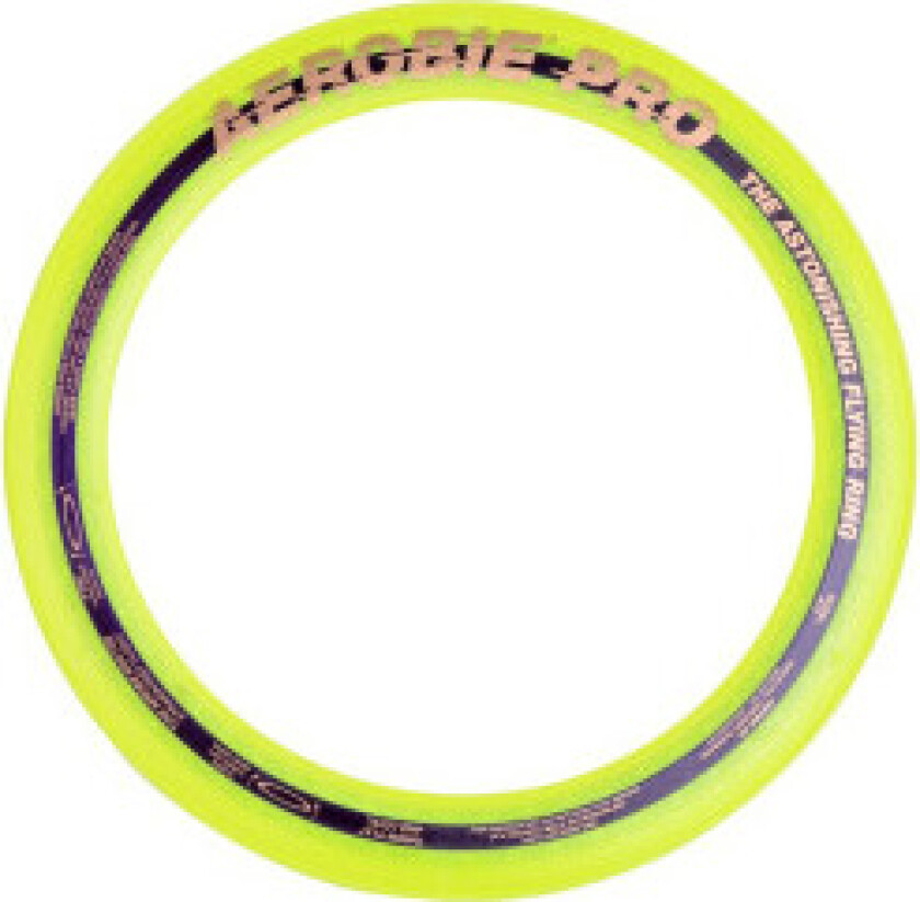Frisbee Flying Disc Pro Yellow - Verdensrekordkast!
