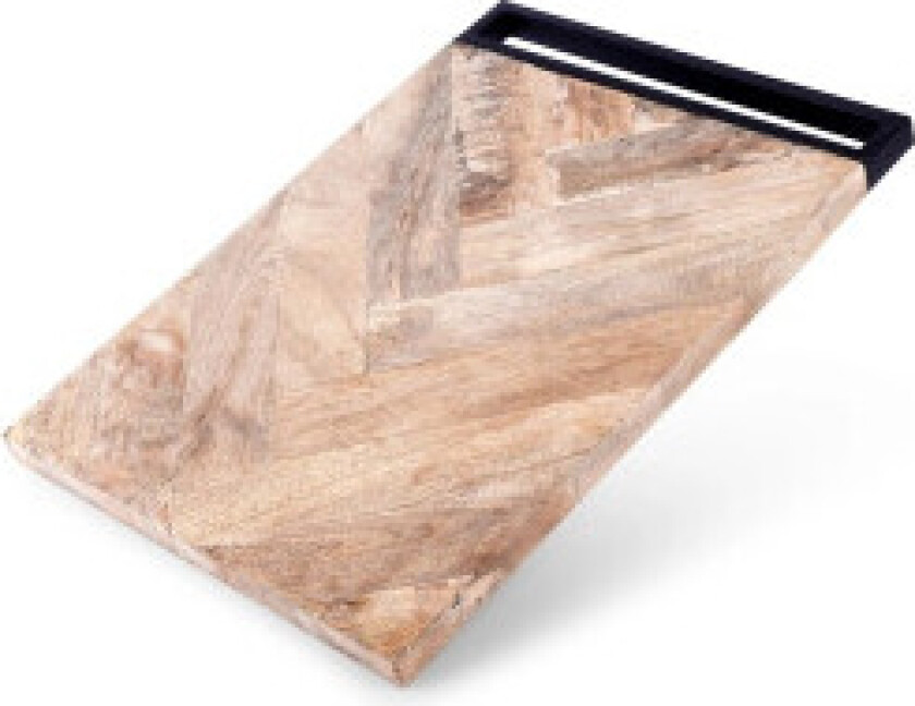 Stort skjærebrett i mangotre for skjæring og servering