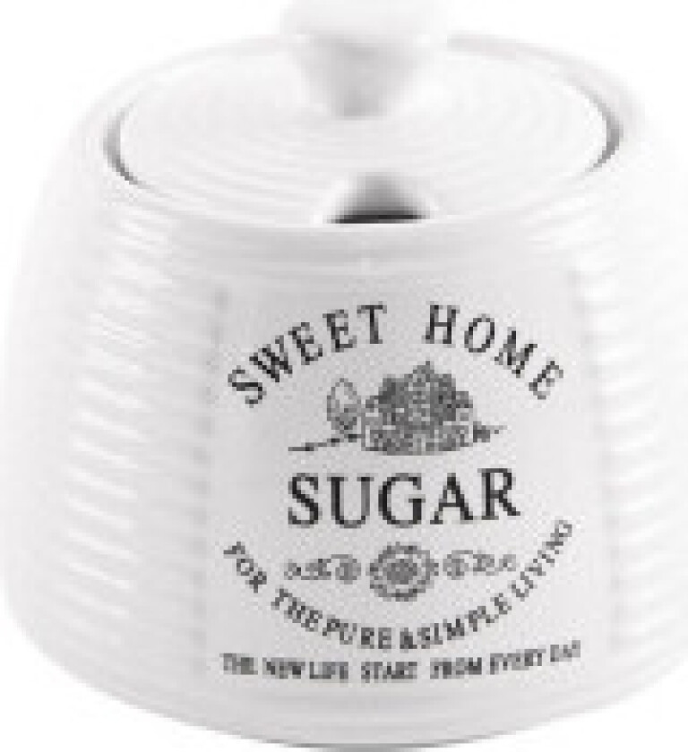 Keramisk sukkerskål 300 ml - Retro Design