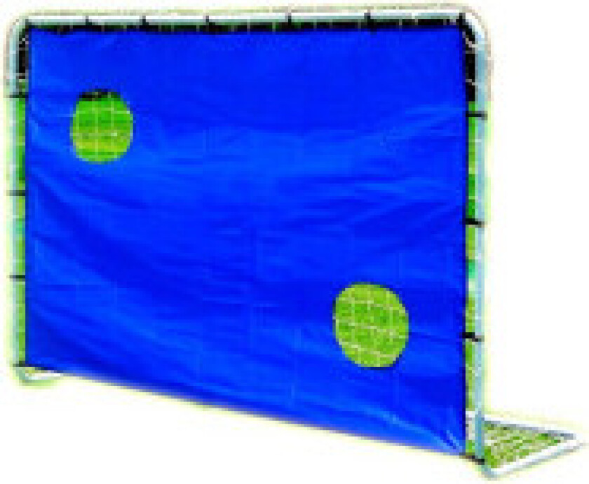 Fotballmål 182x122x61 cm med treningsklut og nett