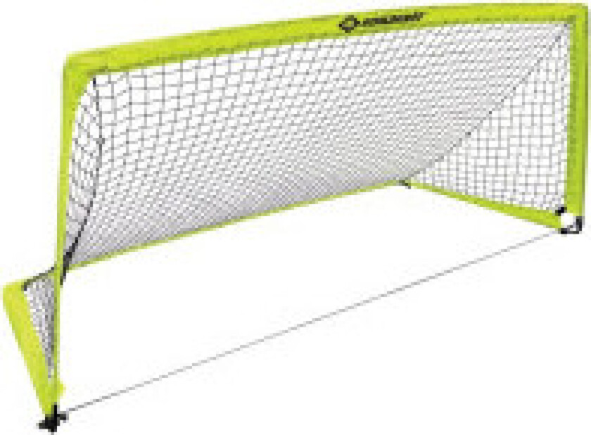 Bærbart XL-fotballmål: Sammenleggbart, metall, nylonnett