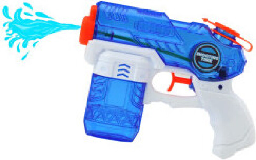 Kompakt blå vannpistol - 100 ml kapasitet, enkel fylling