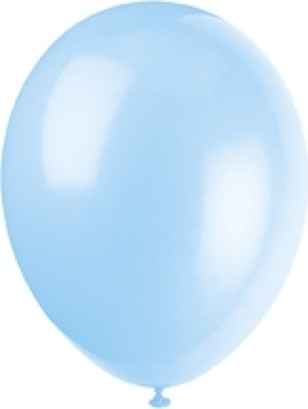 Ballonger, 10 stk lyseblå ballonger