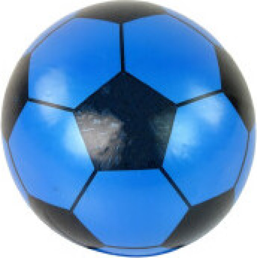 Bilde av Stor 23 cm lyseblå gummiball for lek og fotball for barn