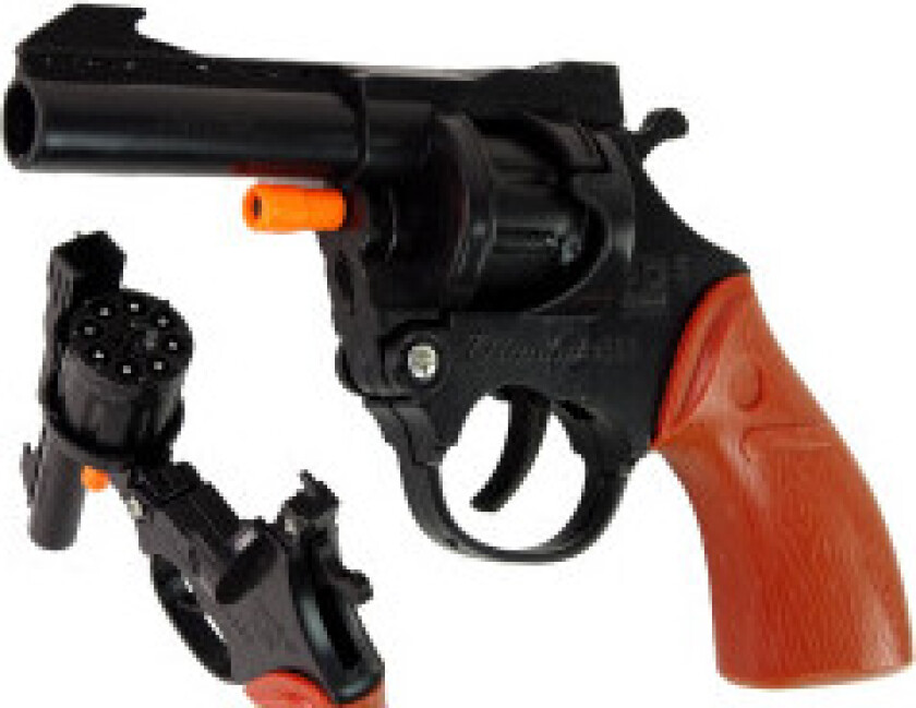 Safe Cap Pistol Revolver Black - Perfekt for små cowboyer