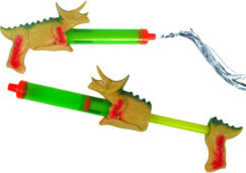 Grønn vannpistol med dinosaurtema for utendørs moro, 40 cm