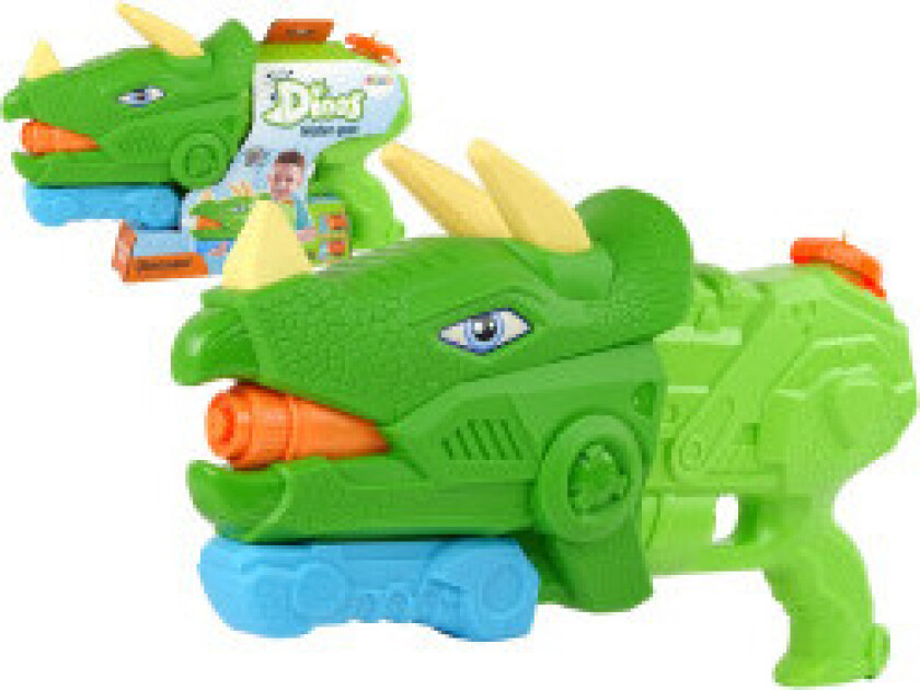 Dinosaur vannpistol: 1330 ml grønn, 8 m rekkevidde, sikker moro