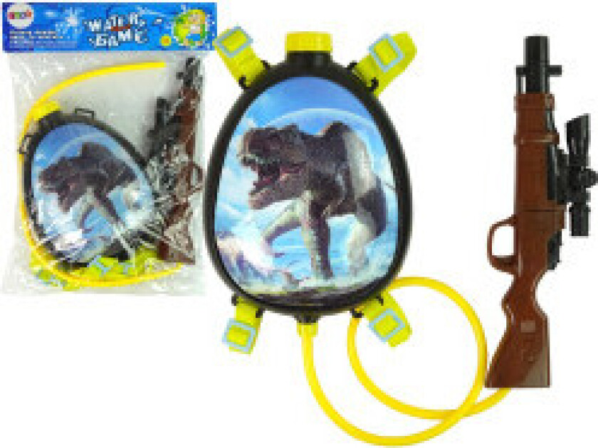 Dinosaur vannpistol med ryggsekksele for episke kamper