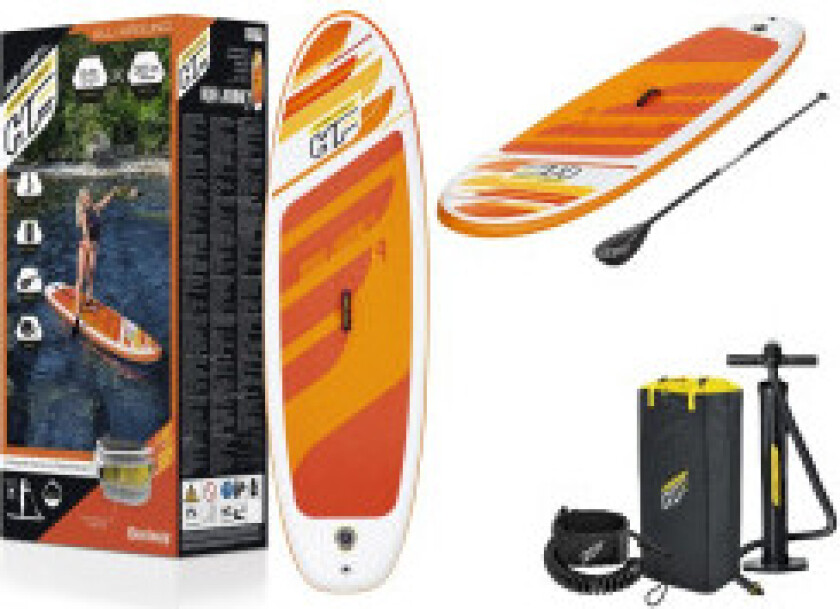 Universalt oppblåsbart padlebrett 274x76x12 cm med sett