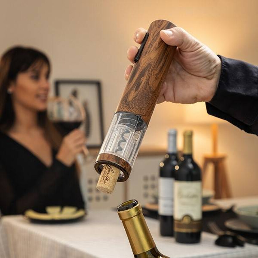 Bilde av Automatisk, ladbar, treeffekts korketrekker Corkout