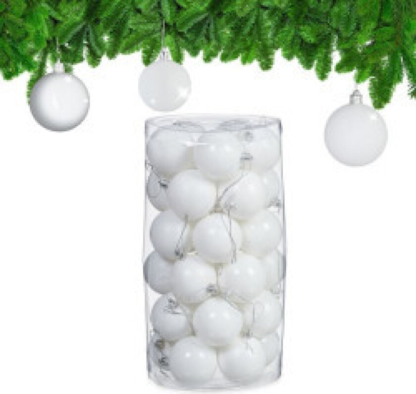 Juletrekuler i sett med 30 stk