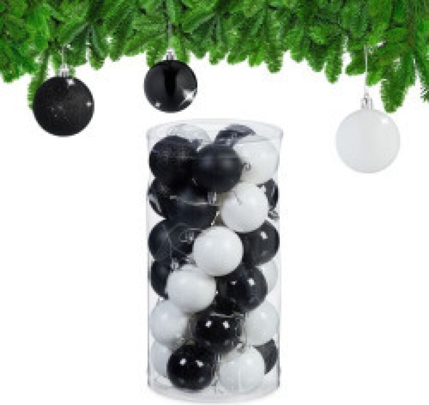 Juletrekuler i sett med 30 stk