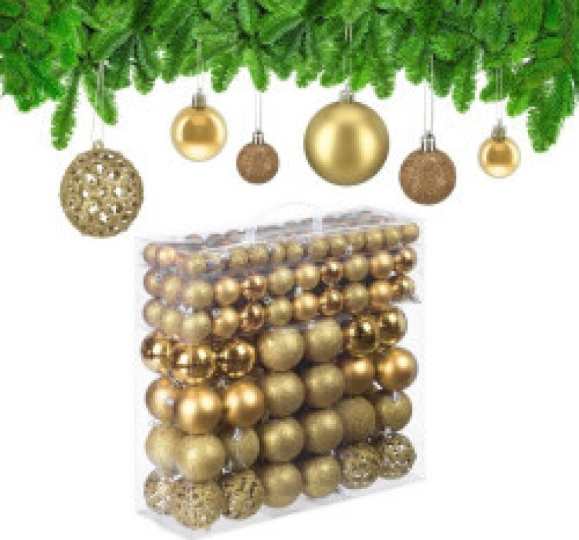 Juletrekuler i sett med 150 stk