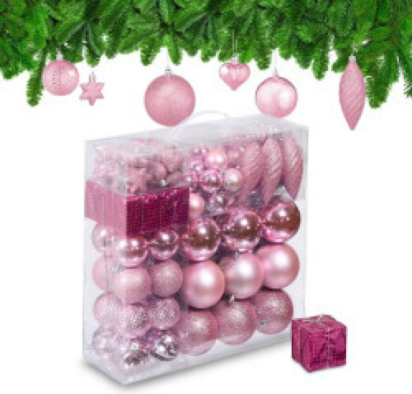 Juletrekuler i sett med 110 stk