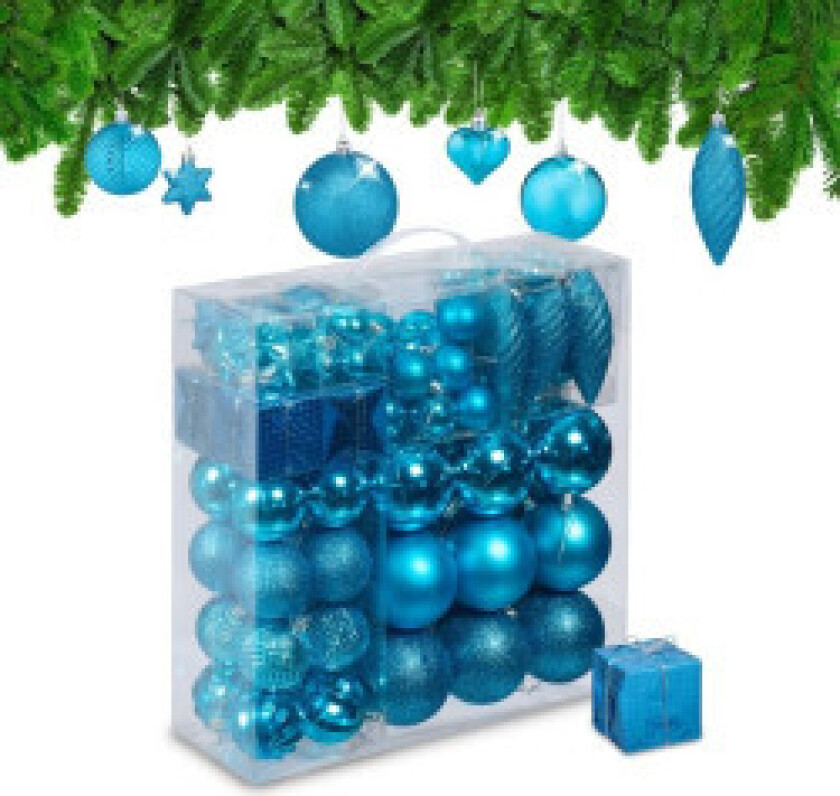 Juletrekuler i sett med 110 stk