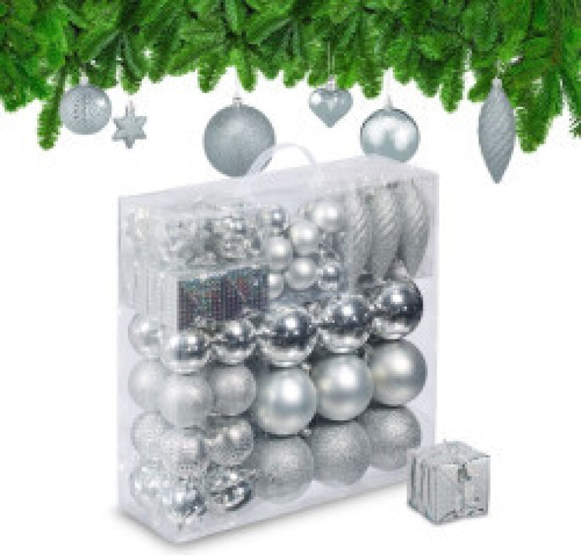 Juletrekuler i sett med 110 stk