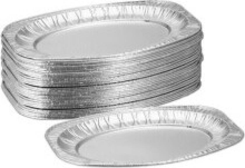 Serveringsfat i aluminium, sett med 40 stk