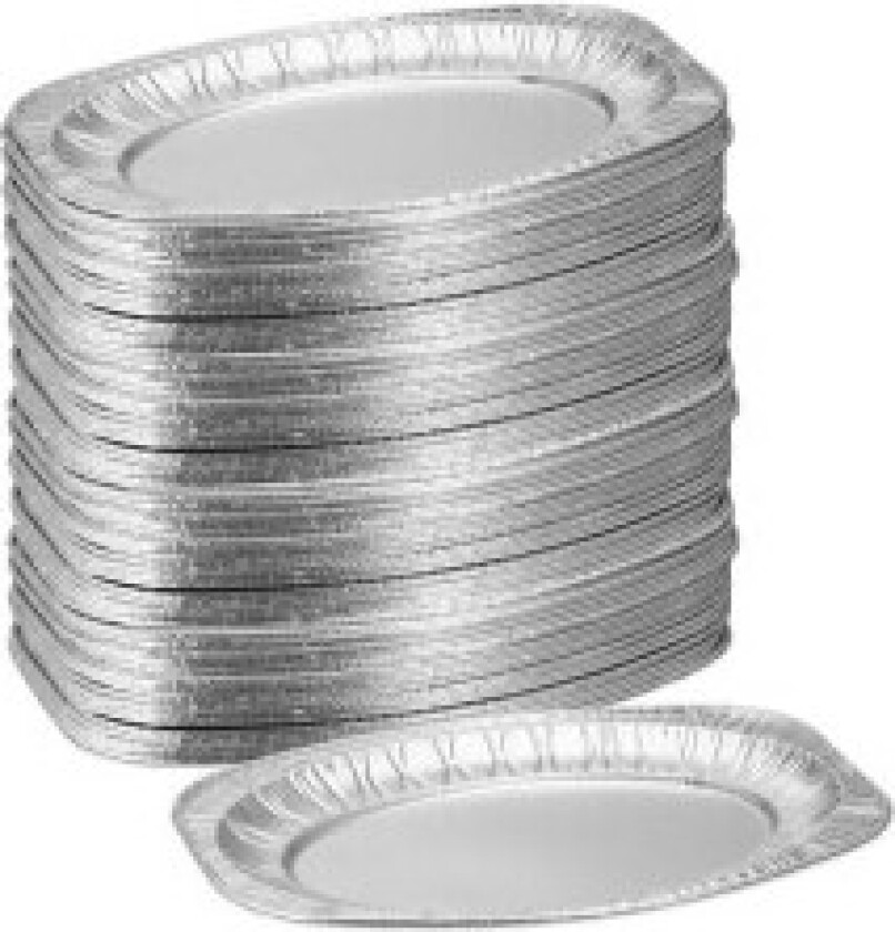 Serveringsfat i aluminium, sett med 100 stk