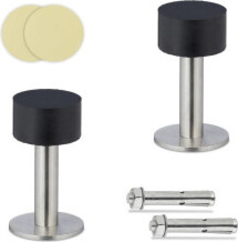 Gummi dørstopper, 2 stk