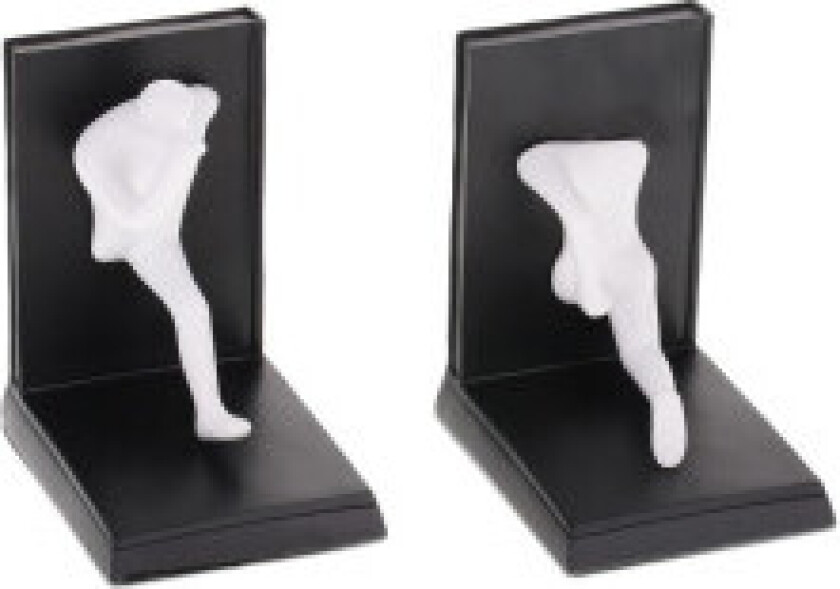 Menneskelig bokstøtte sett med 2