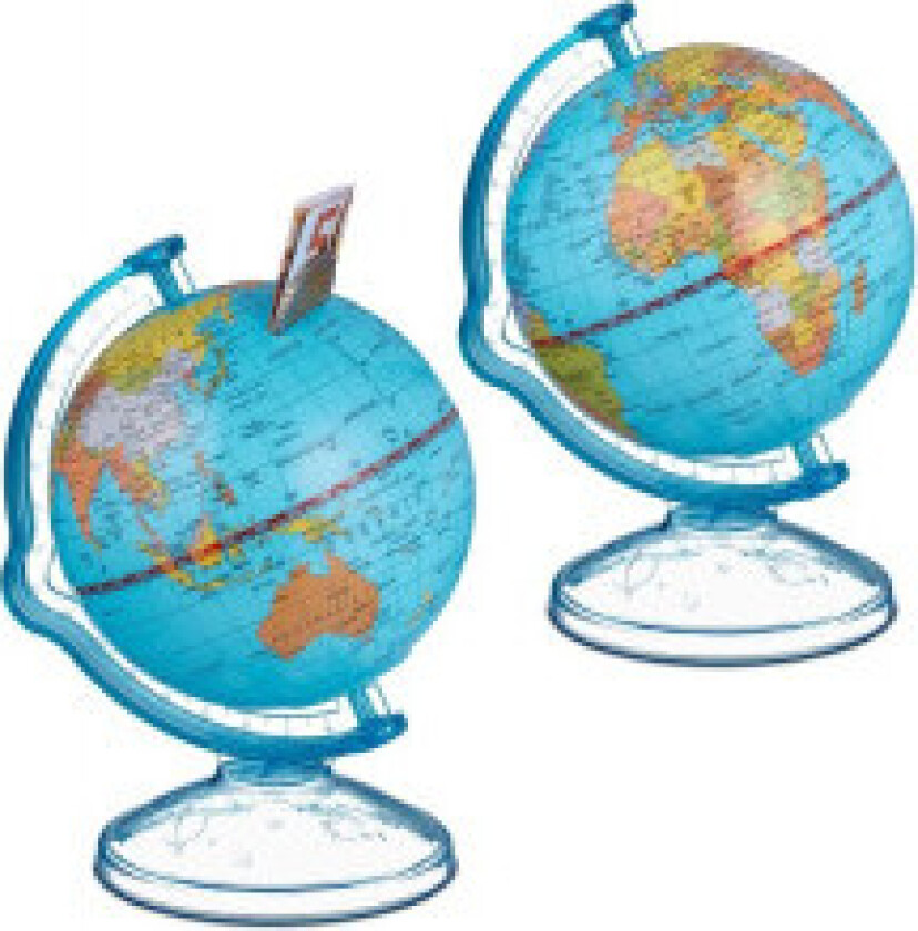 Pengepose globus sett med 2